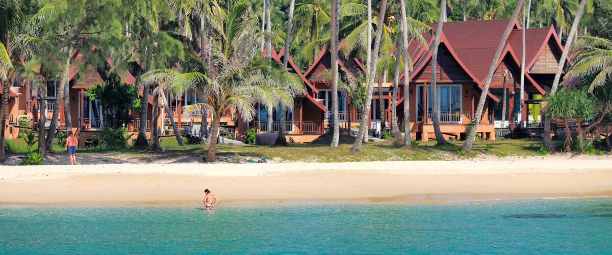 Thailandia, Isola di Koh Kood, Paradise Beach Resort, beachfront villas